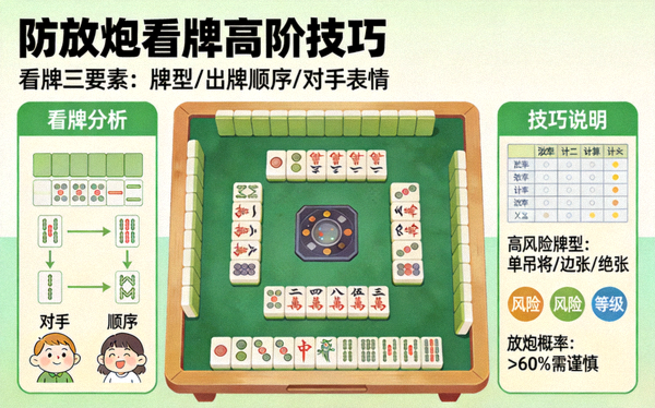 防放炮看牌高阶技巧麻将教学文章配图