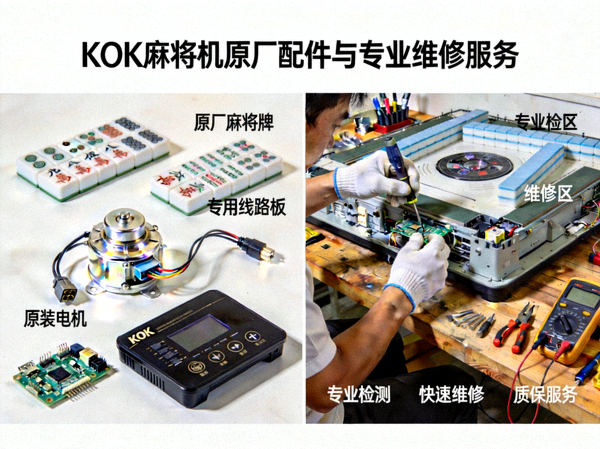 KOK麻将机原厂配件与专业维修服务展示图